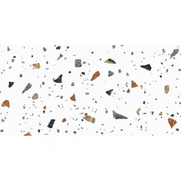 Керамогранит Laparet (Лапарет) Terazzo Bianco цветной 60х120 см матовый карвинг