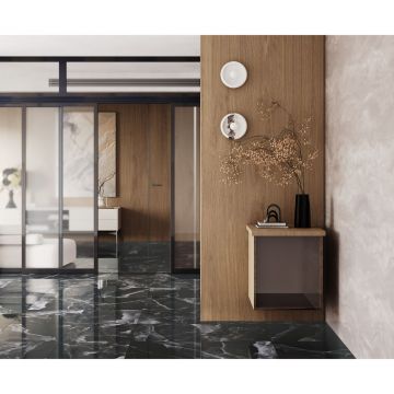 Керамогранит Laparet (Лапарет) Andora Black чёрный 60х60 см полированный