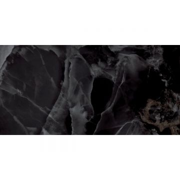 Керамогранит Laparet (Лапарет) Андора Блэк чёрный 60х120 см полированный