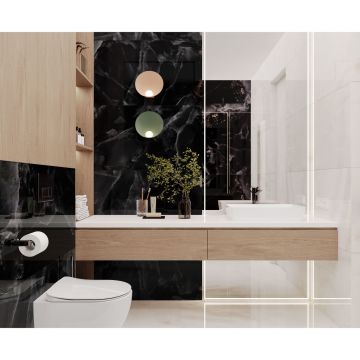 Керамогранит Laparet (Лапарет) Андора Блэк чёрный 60х120 см полированный