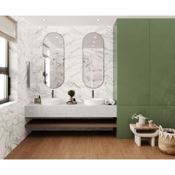 Керамическая плитка Laparet (Лапарет) Энджел бланко 40х80 см сатиновая обрезная