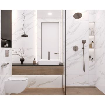 Керамическая плитка Laparet (Лапарет) Аура бланко 40х80 см глянцевая обрезная, 48045R