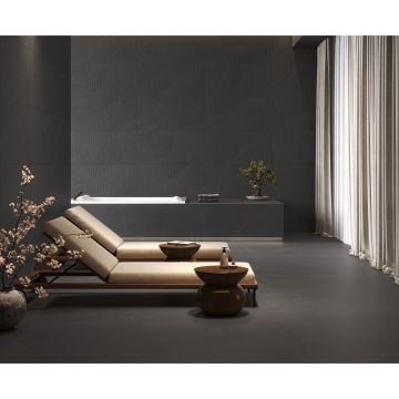 Керамогранит Laparet (Лапарет) Бэдрок Шэдоу Про Деко Лайнс графитовый 60х120 см матовый микроструктурный R10/A Бархат КР