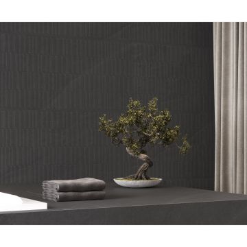 Керамогранит Laparet (Лапарет) Бэдрок Шэдоу Про Деко Арт графитовый 60х120 см матовый структурный R10/A Бархат КР