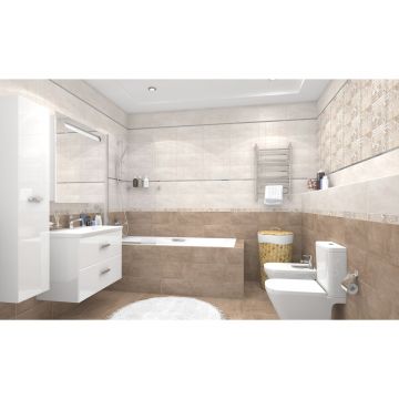 Керамическая плитка Laparet (Лапарет) Bastion тёмно-бежевый 38,5х38,5 см, 01-10-1-16-01-11-476