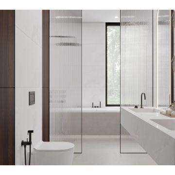 Керамогранит Laparet (Лапарет) Бернини Бианко белый 59,5х119,1 см матовый, LP6012G0541R