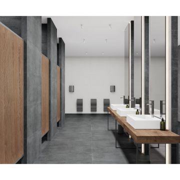 Керамогранит Laparet (Лапарет) Бетоника Графит Про графитовый 60х120 см матовый R11/A Бархат