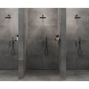 Керамогранит Laparet (Лапарет) Бетоника Графит Про графитовый 60х120 см матовый R11/A Бархат