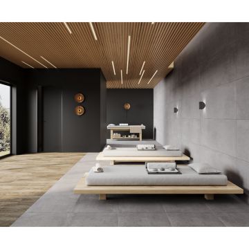 Керамогранит Laparet (Лапарет) Бетоника Грей Про тёмно-серый 60х60 см матовый R12/B Бархат