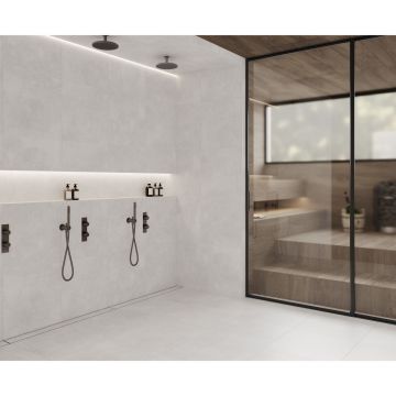 Керамогранит Laparet (Лапарет) Бетоника Сильвер Про серый 60х60 см матовый R12/B Бархат