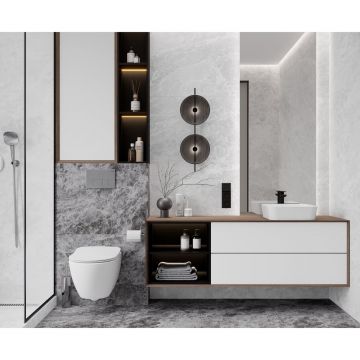 Керамогранит Laparet (Лапарет) Bohemian Grigio серый 59,5х59,5 см матовый карвинг, LP6060G0111R