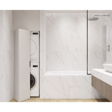 Керамогранит Laparet (Лапарет) Боргини Бианко белый 60х120 см матовый гравированный