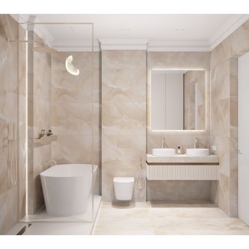 Керамогранит Laparet (Лапарет) Каммео Оро бежевый 59,5х119,1 см матовый, LP6012G0521R