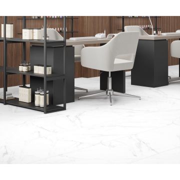 Керамогранит Laparet (Лапарет) Каррара Бланко Про белый 60х120 см матовый R11/A Бархат