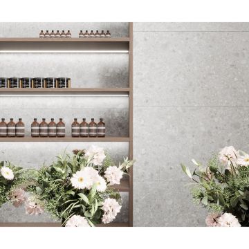 Керамогранит Laparet (Лапарет) Чеппо Бланко Про светло-серый 60х60 см матовый структурный R12/B Бархат