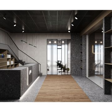 Керамогранит Laparet (Лапарет) Чеппо Неро Про графитовый 60х60 см матовый структурный R12/B Бархат