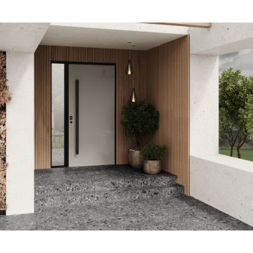 Керамогранит Laparet (Лапарет) Чеппо Неро Про графитовый 60х120 см матовый структурный R11/A Бархат