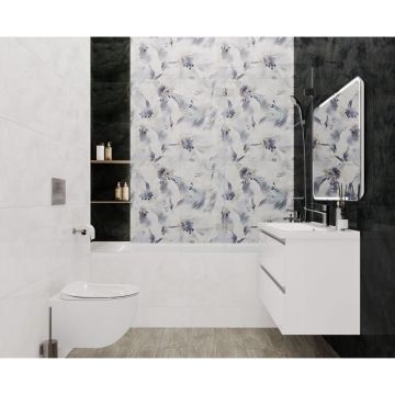 Керамическая плитка Laparet (Лапарет) Космо неро 40х80 см глянцевая обрезная, 48026R