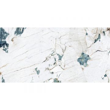 Керамогранит Laparet (Лапарет) Крэкстоун Аква бирюзовый 60х120 см полуполированный блестящий