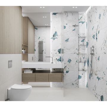 Керамогранит Laparet (Лапарет) Крэкстоун Аква бирюзовый 60х120 см полуполированный блестящий