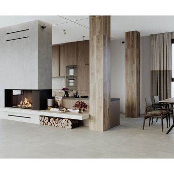 Керамогранит Laparet (Лапарет) Эволюшн Смоук светло-серый 59,5х59,5 см матовый гравированный, SG603720R