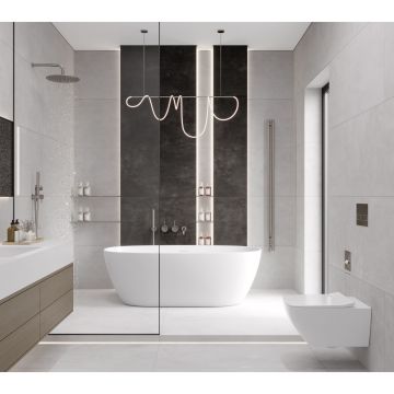 Керамогранит Laparet (Лапарет) Феста Графит тёмно-серый 59,5х119,1 см матовый, LP6012G0621R