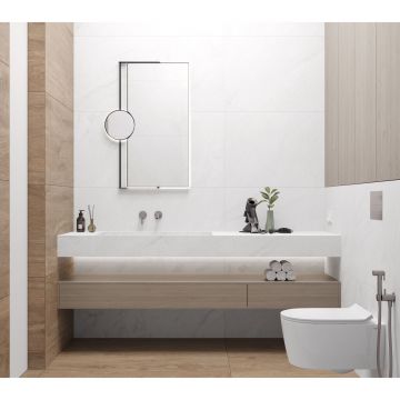 Керамогранит Laparet (Лапарет) Fog Day белый 60х120 см лаппатированный шайн