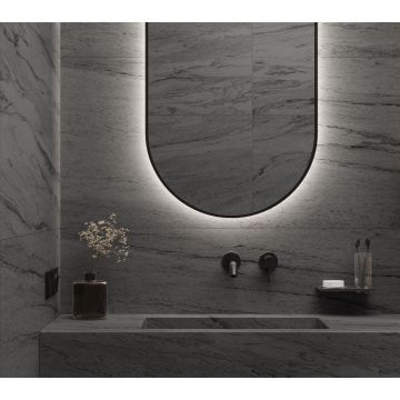 Керамогранит Laparet (Лапарет) Fog Night чёрный 60х120 см лаппатированный шайн