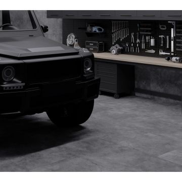 Керамогранит Laparet (Лапарет) Фортецца Графит Про тём-серый 59,5х59,5 см матовый структурный R10/B, LP6060G0371R