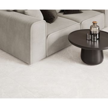 Керамогранит Laparet (Лапарет) Гео Бланко светло-серый 80х160 см матовый гравированный