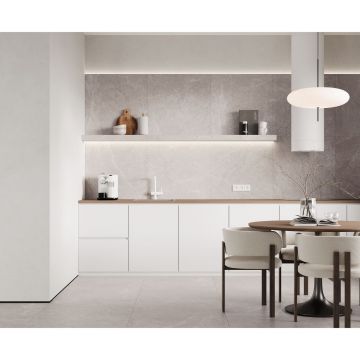 Керамогранит Laparet (Лапарет) Гео Грей серый 80х160 см матовый гравированный