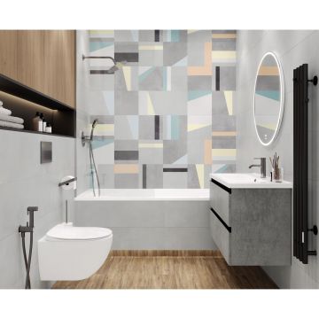 Керамическая плитка Laparet (Лапарет) Грип деко 30х89,5 см матовая обрезная, 13154TR