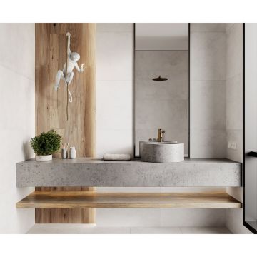 Керамогранит Laparet (Лапарет) Иллюжн Бланко Про светло-серый 60х120 см матовый структурный R10/A