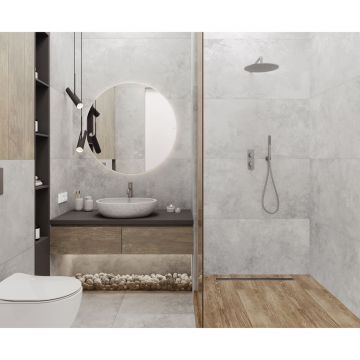 Керамогранит Laparet (Лапарет) Иллюжн Грей Про серый 60х120 см матовый структурный R10/A