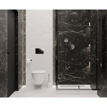 Керамогранит Laparet (Лапарет) Интенс Неро чёрный 59,5х59,5 см матовый гравированный, LP6060G0131R