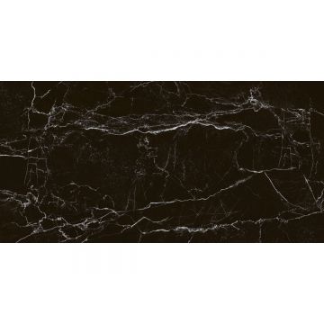 Керамогранит Laparet (Лапарет) Интенс Неро чёрный 59,5х119,1 см матовый гравированный, LP6012G0121R