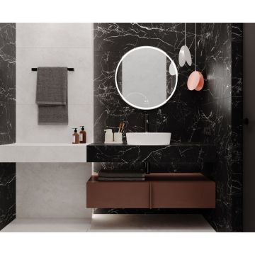 Керамогранит Laparet (Лапарет) Интенс Неро чёрный 59,5х119,1 см матовый гравированный, LP6012G0121R