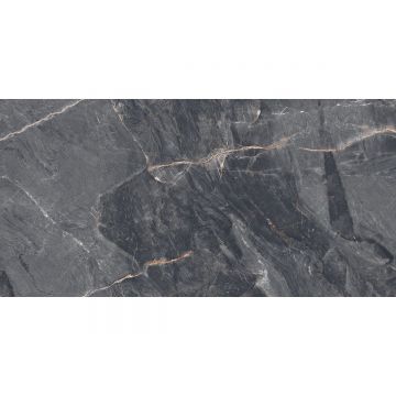 Керамогранит Laparet (Лапарет) Джерико Неро чёрный 60х120 см матовый гравированный