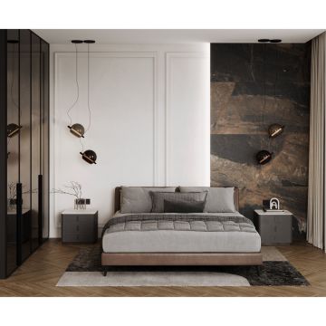 Керамогранит Laparet (Лапарет) Лунар Маррон коричневый 80х160 см матовый