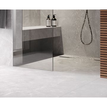 Керамогранит Laparet (Лапарет) Марбл Грей Про серый 60х60 см матовый R12/B Бархат