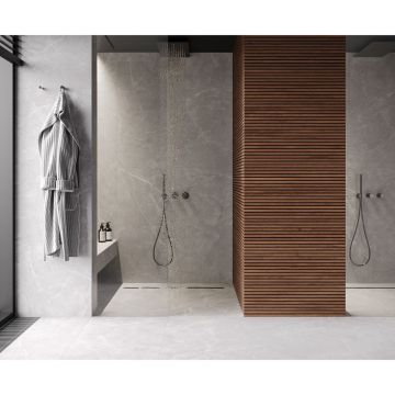 Керамогранит Laparet (Лапарет) Марбл Грей Про серый 60х60 см матовый R12/B Бархат