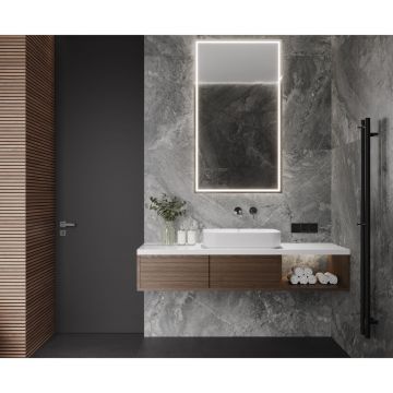 Керамогранит Laparet (Лапарет) Материка Грей серый 80х160 см матовый гравированный