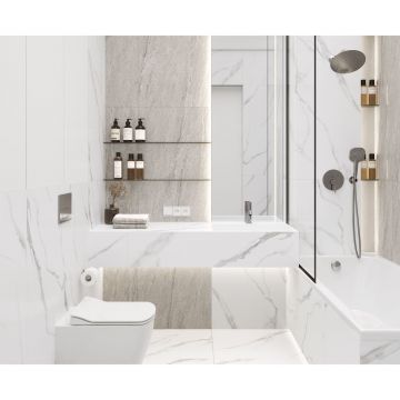 Керамогранит Laparet (Лапарет) Miracle белый 59,7х119,7 см лаппатированный, K948164LPR01LPER