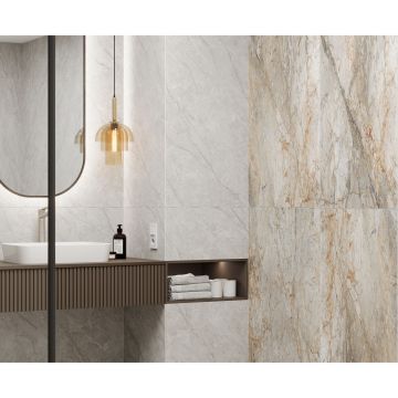 Керамогранит Laparet (Лапарет) Mountain Shine серый 60х120 см лаппатированный шайн