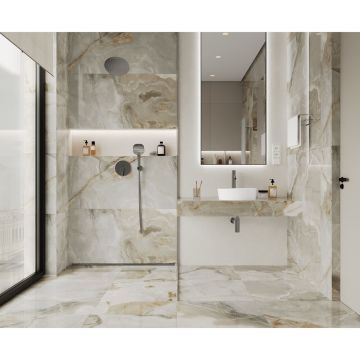 Керамогранит Laparet (Лапарет) Onyx Newest бежевый 60х60 см полированный