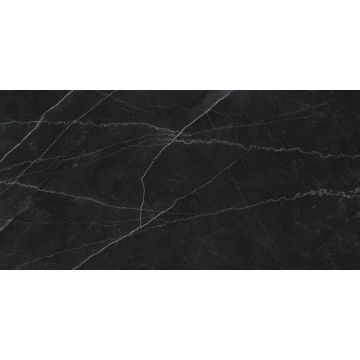 Керамогранит Laparet (Лапарет) Опера Неро чёрный 59,5х119,1 см матовый гравированный, LP6012G0201R