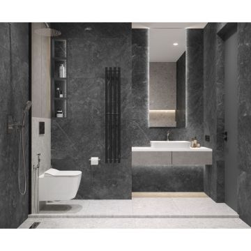 Керамогранит Laparet (Лапарет) Оверланд Меркури Про графитовый 60х120 см матовый структурный R10/A