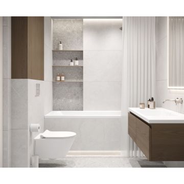 Керамогранит Laparet (Лапарет) Оверланд Мун Про светло-серый 60х120 см матовый структурный R10/A