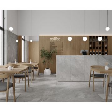 Керамогранит Laparet (Лапарет) Портер Сильвер Про светло-серый 59,5х119,1 см матовый структурный, LP6012G0171R