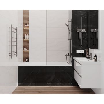 Керамическая плитка Laparet (Лапарет) Прима бланко 40х80 см глянцевая обрезная, 48037R